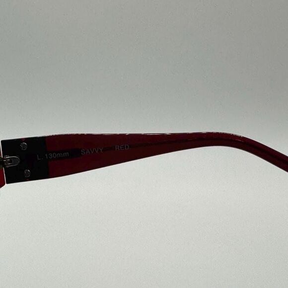 NOS Vintage Y2K Sunglasses | BCBG Max Azria | Chunky Red Plastic | 2000s Style main image 6